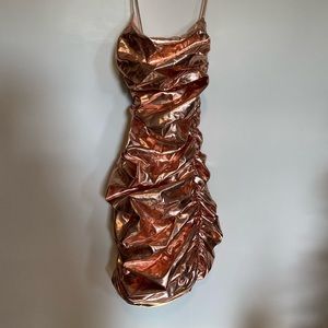 Oh Polly Sparkling Champagne Dress